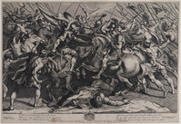 KG 17602
<br/>
De veldslag tussen keizer Constantijn en keizer Maxentius
<br/>
<em>Moncornet, Balthazar (ca. 1600-1668)</em>